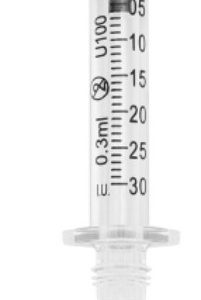 Seringa 0,3ml para Caneta Intradermica – Pc-5 Unidades