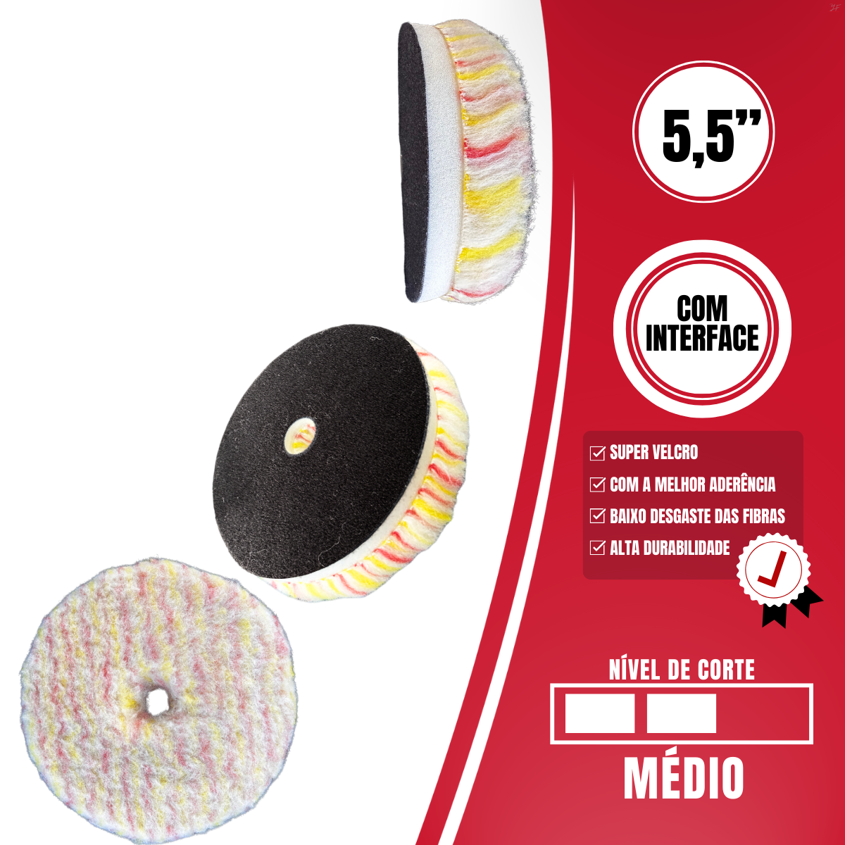 Boina Pirulito Lã SV com Interface – 5,5″ Corte Médio – LINCOLN - Image 4