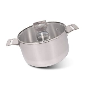 Caçarola 3-Ply com Tampa de Vidro - 20cm