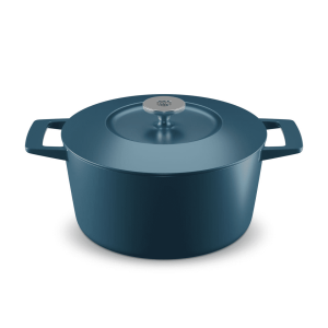 IronPot - Panela Ferro Fundido Redonda - 24cm, Azul