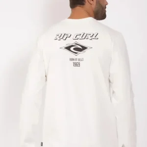 CAMISETA MANGA LONGA RIP CURL FADEOUT ESSENTIAL NATURAL