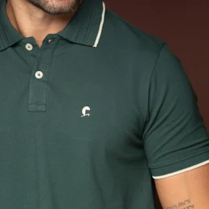 POLO PIQUET FLORA VERDE MUSGO