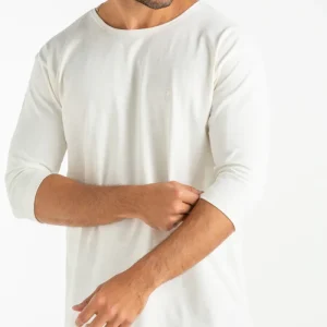 CAMISETA MANGA 3/4 MALHA RUGBY OFF WHITE