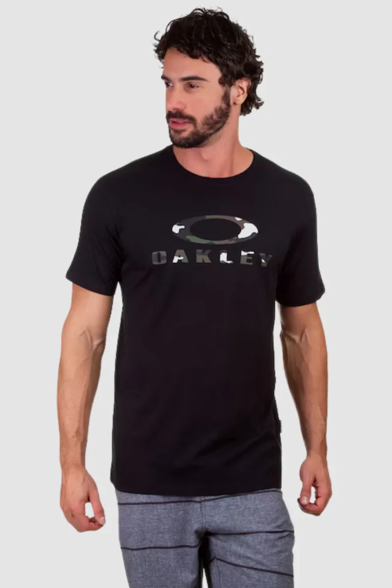 CAMISETA OAKLEY O-BARK SS TEE CAMUFLADO PRETO