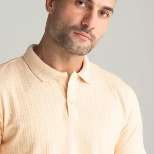 POLO MALHA MADRAS LARANJA