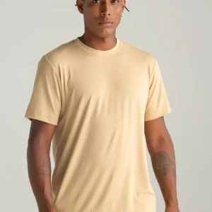 CAMISETA SLIM MODAL BEGE