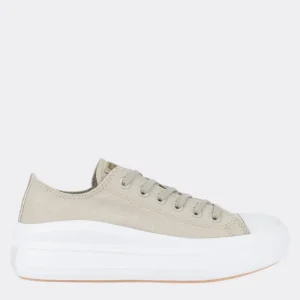 TÊNIS CONVERSE CHUCK TAYLOR ALL STAR MOVE OX AUTHENTIC GLAM BEGE CLARO