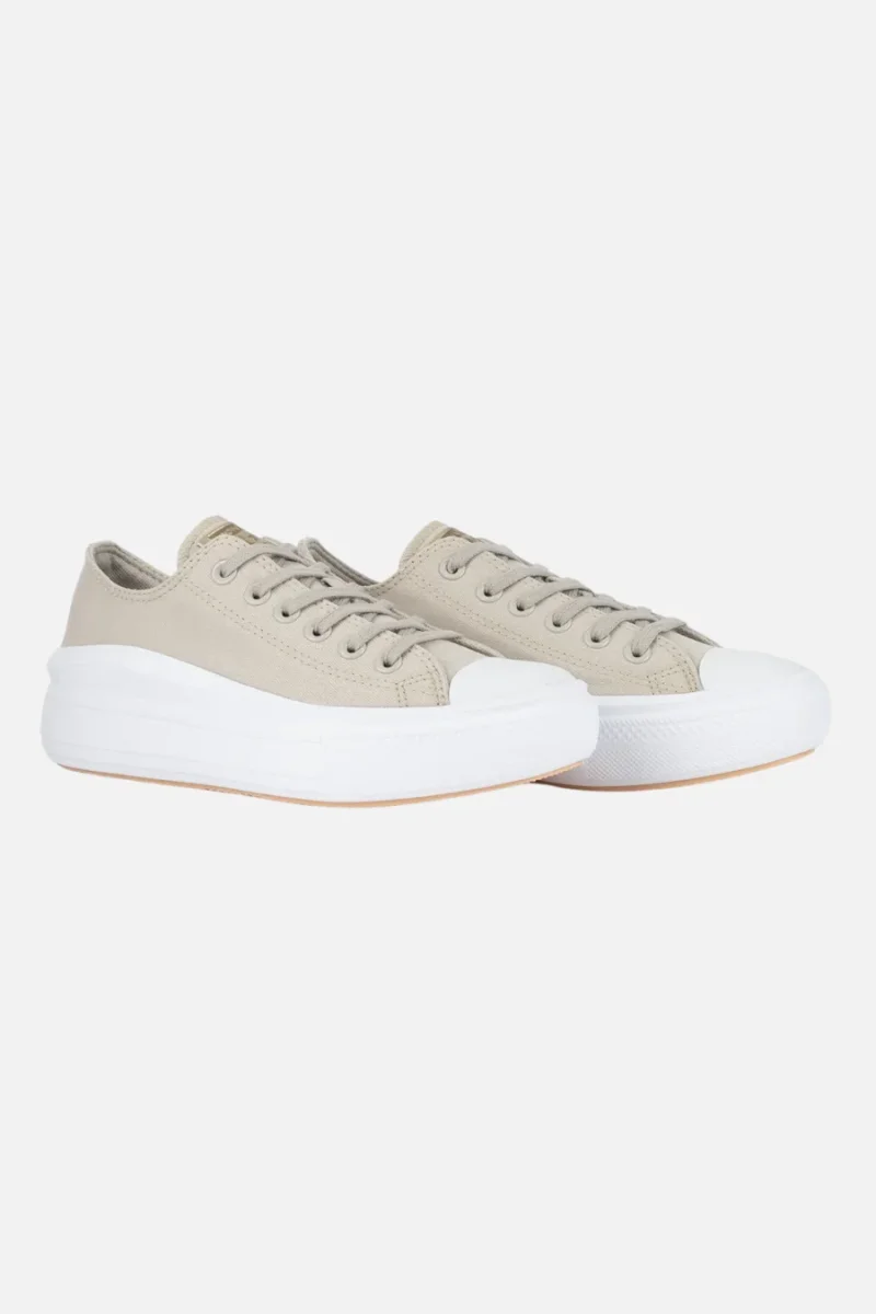 TÊNIS CONVERSE CHUCK TAYLOR ALL STAR MOVE OX AUTHENTIC GLAM BEGE CLARO - Image 4