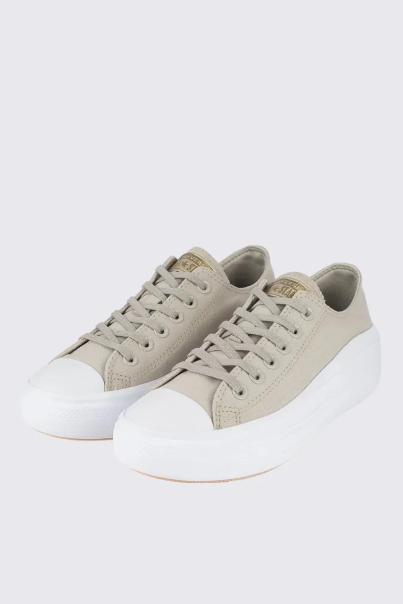 TÊNIS CONVERSE CHUCK TAYLOR ALL STAR MOVE OX AUTHENTIC GLAM BEGE CLARO - Image 7