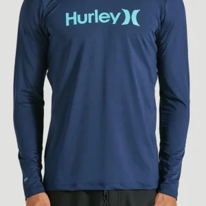 LYCRA HURLEY MANGA LONGA SURF ONE & ONLY MARINHO