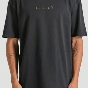 CAMISETA HURLEY OVERSIZED WAFFLE PRETA