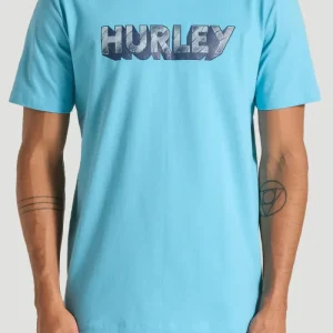 CAMISETA HURLEY ESTAMPADA STONE AZUL
