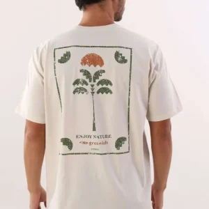 CAMISETA GREENISH ENJOY NATURE BEGE