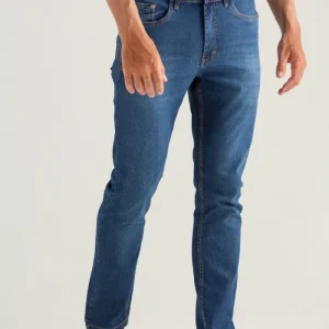 CALÇAS JEANS SLIM AZUL