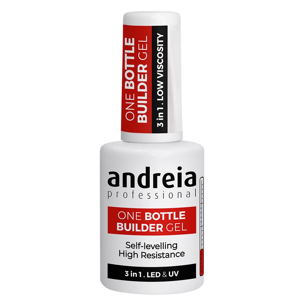 Gel 3 em 1 Branco Leitoso One Bottle Builder Gel Andreia 14ml