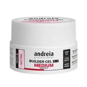 Gel de Construção 3 em 1 Rosa Transparente – Builder Gel Andreia 22gr.