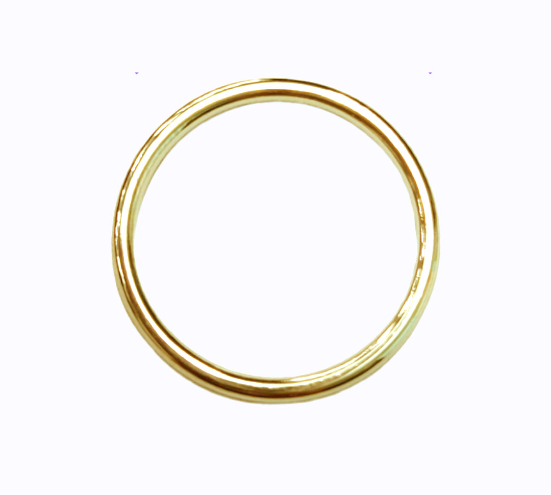 ARGOLA 18 MM OURO