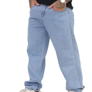 Calça Jeans Larga Masculino Oversize Sem Elastano