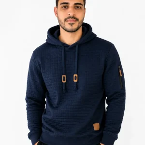 Moletom Masculino Waffle com Capuz