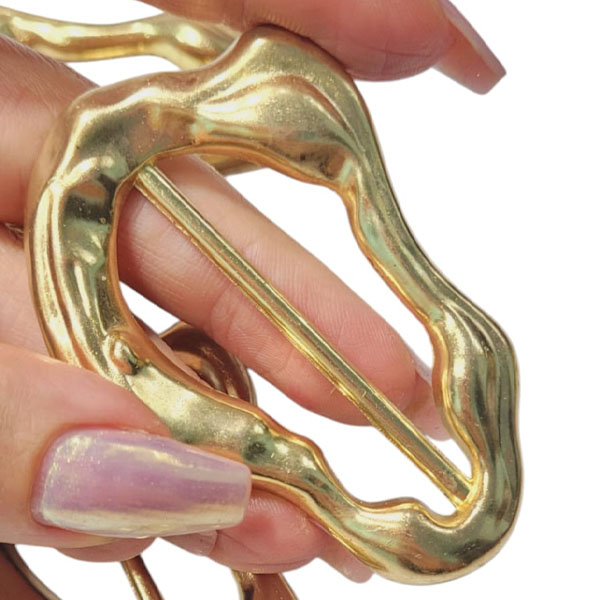 PASSANTE ORGÂNICO DE METAL DOURADO MEDIDA 5CM – 5 UNIDADES - Image 4