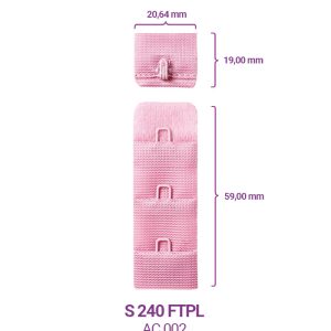 S240FTPL COLCHETE FINO TRIPLO 100 UNIDADES