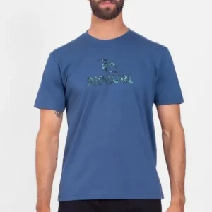 CAMISETA RIP CURL MASON LOGO FILTER MARINHO