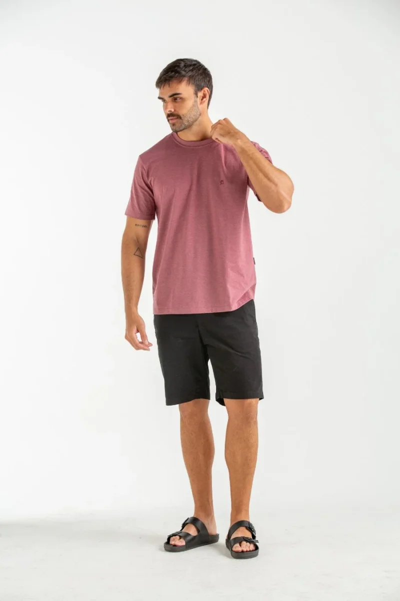 CAMISETA BASICA SLIM DENVER RECYCLE VINHO - Image 3