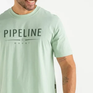 CAMISETA COM SILK PIPELINE VERDE CLARO