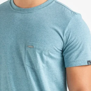 CAMISETA BASICA SLIM MOLINE COM BOLSO PETROLEO