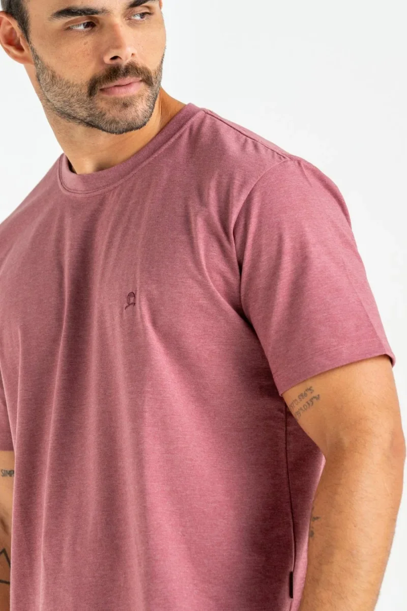 CAMISETA BASICA SLIM DENVER RECYCLE VINHO - Image 2