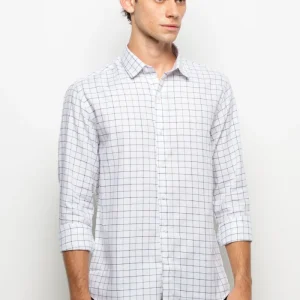 CAMISA MANGA LONGA TEC. XADREZ BRANCO