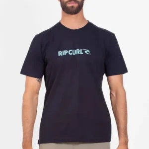 CAMISETA RIP CURL NEW ICON PRETO