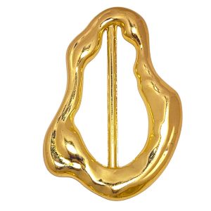 PASSANTE ORGÂNICO DE METAL DOURADO MEDIDA 5CM – 5 UNIDADES