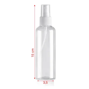 Conjunto de 12 frascos de spray 100ml saco atomizador de bolso vazio spray de plástico