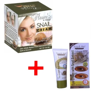Pacote 1 creme de lodo de caracol + creme de contorno de olhos de lodo de caracol