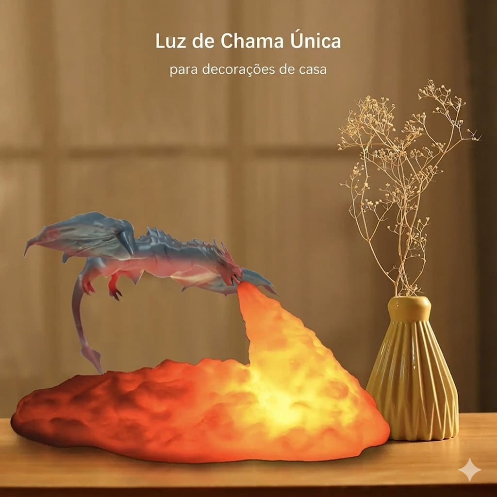 Luz Noturna Impressão 3D com LED USB Recarregável - Image 3