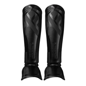 Caneleira de Muay Thai Power-X - Preto e Preto