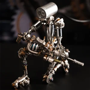 Terminator Puzzle Metálico DIY | Robô Sci-Fi com LED BioStore