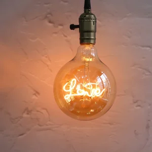 Premium LED Edison Vintage E27 LOVE para Decoração