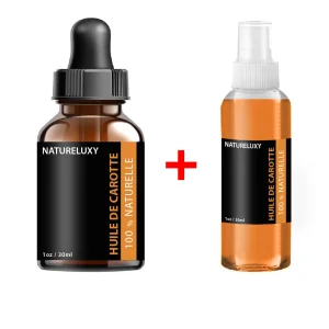 Pipeta de Óleo de Cenoura 30mL + Spray de Óleo de Cenoura 30mL 100% Natural
