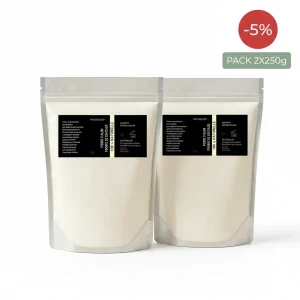2X Pó de Pedra de Alúmen - 250g - Desodorante Natural -5%