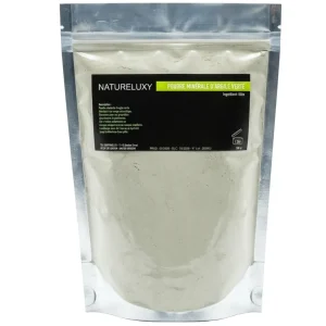 Argila verde em pó 500g – Uso externo (rosto, cabelo, banhos)