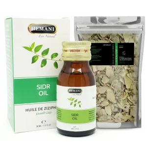Pacote Óleo Sidr 30mL Hemani + Folha Sidr (Folhas de Jujuba) -20%