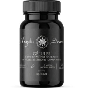 60 Cápsulas de Nigella Etíope – Pó 99,7% Puro – Cápsulas Vegetais
