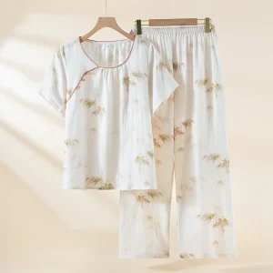 Pijama Feminino 100% Algodão: Conforto e Estilo Floral