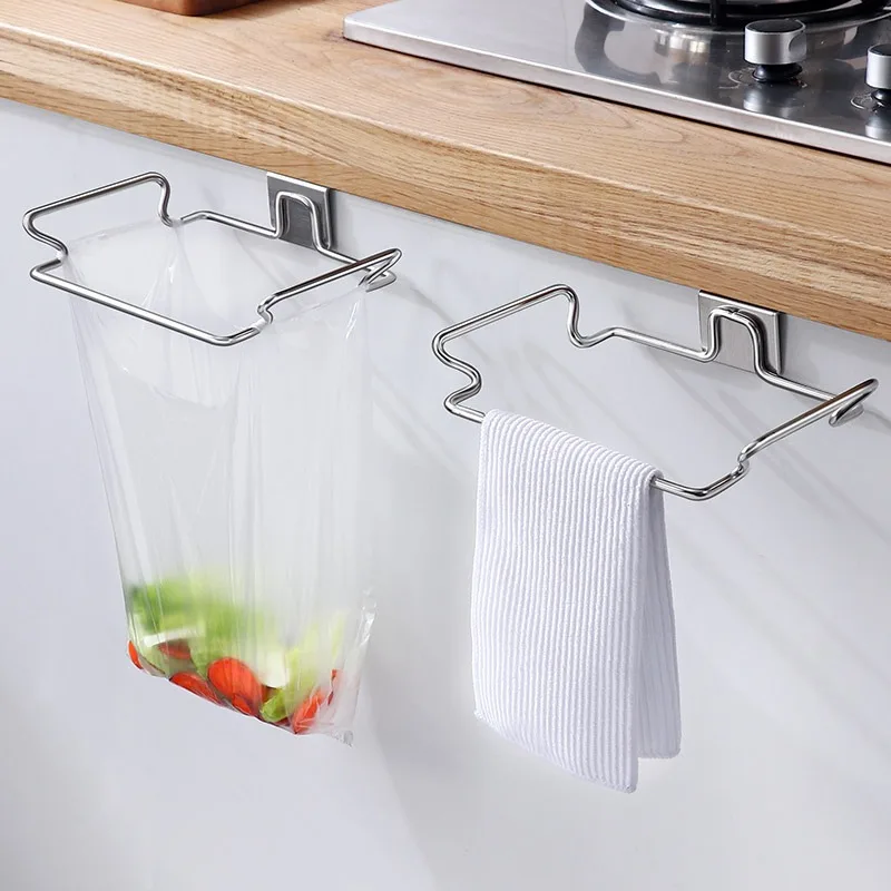 Suporte para Sacos de Lixo de Cozinha para Portas de Armário