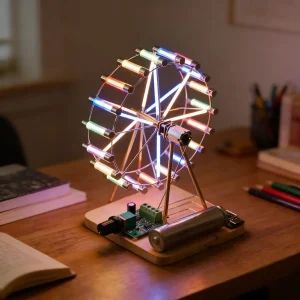 Kit Roda Gigante DIY com LED e Soldadura – Recarregável