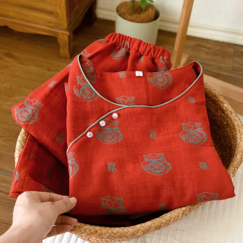 Conjunto de Dormir 100% Algodão Jacquard Feminino – Conforto - Image 2