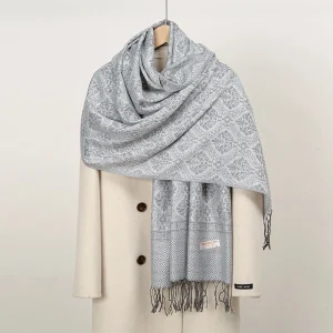 20 Cores de Cachecol de Caxemira Luxuoso Feminino
