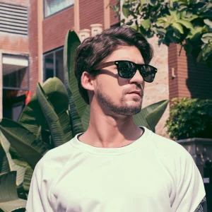 Óculos de Sol Polarizados de Madeira Retro UV400 Masculino
